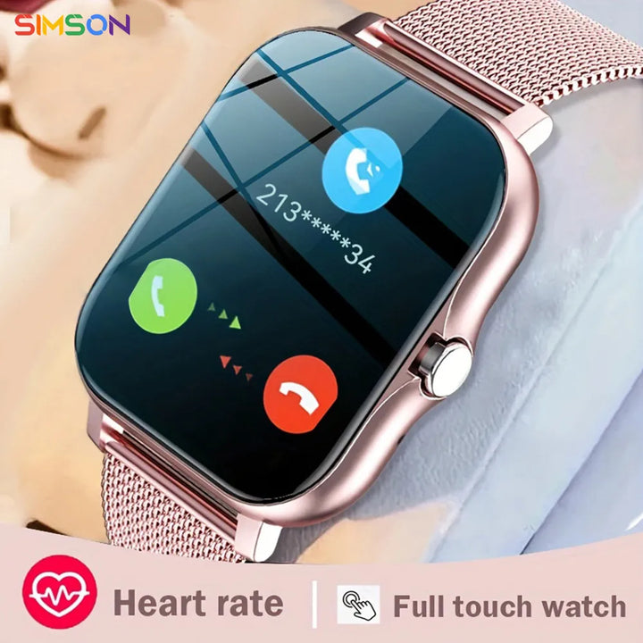 SmartWatch Android Phone 1.44" Color Screen Full Touch Custom Dial Smart Watch Women Bluetooth Call Smart Watch Men