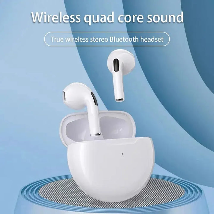 TWS Pro6 Wireless Bluetooth Headset Noise Cancelling Earbuds with Mic Sports Wireless Headphones Bluetooth Earphones